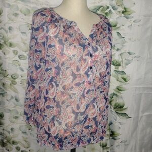 5For$12 Paisley Print Top